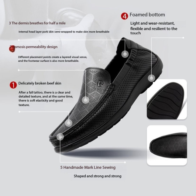Pierre Cardin Men's Leather Loafers Y22G130A 